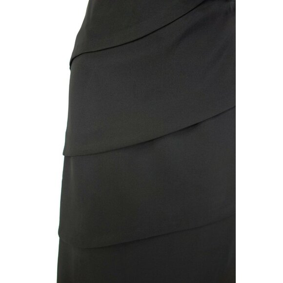Dressbarn Black Tiered Sheath Dress Size 24W 3X Timeless Classic Plus Size - Picture 2 of 9
